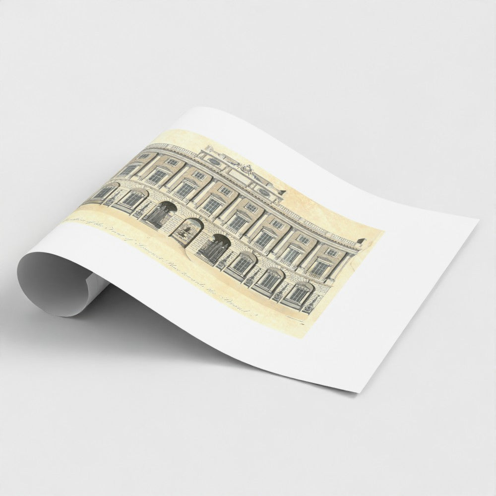 Somerset House from the Strand c. 1850. Print - SOMERSET HOUSE SHOP