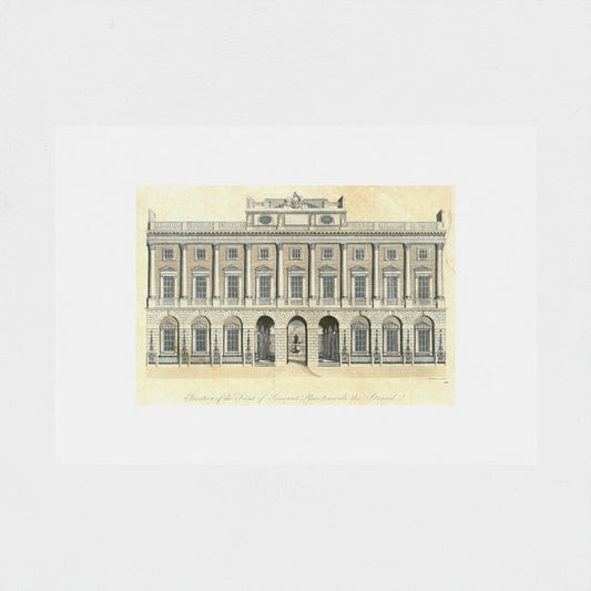 Somerset House from the Strand c. 1850. Print - SOMERSET HOUSE SHOP