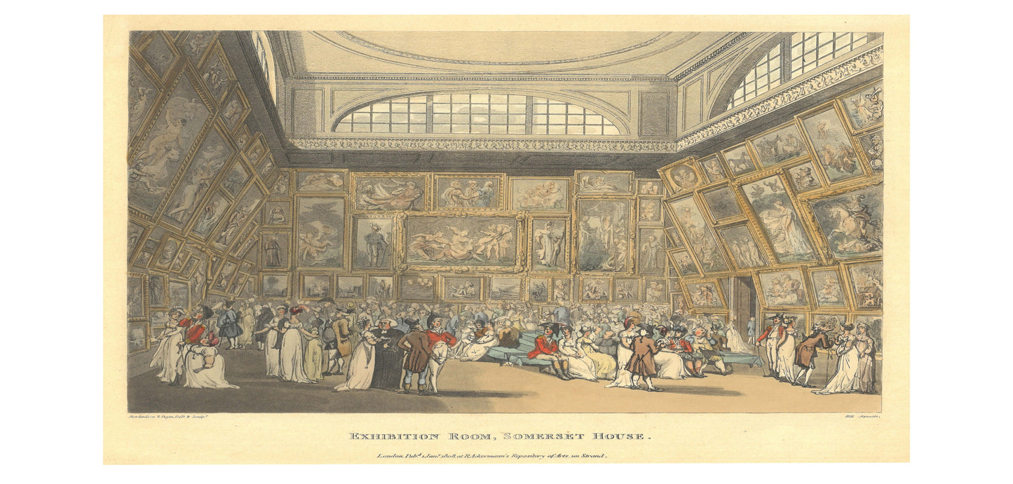 Exhibition Room at Somerset House c.1808 - SOMERSET HOUSE SHOP